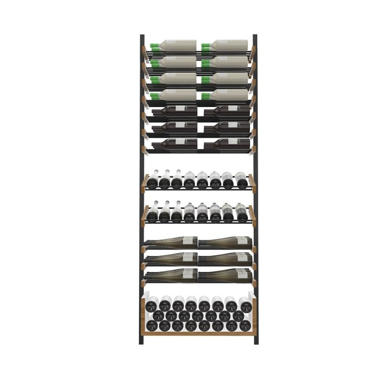 Adjustable Vertical Wine Display Rack – Wall & Ceiling Mounted Combination A2
