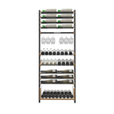 Adjustable Vertical Wine Display Rack – Wall & Ceiling Mounted Combination C