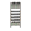 Verstellbares vertikales Weinregal – Wand- & Deckenmontage Combination D