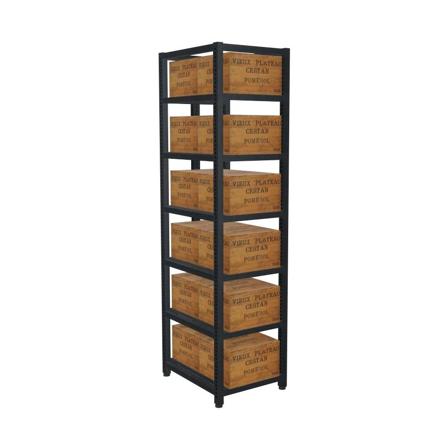 Wine Crate Storage Rack – 7 Level Bordeaux Box System