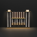 Premium Wine Rack Set – 5-Unit Modular System with Drawers & LED Lighting 597 Bottles
