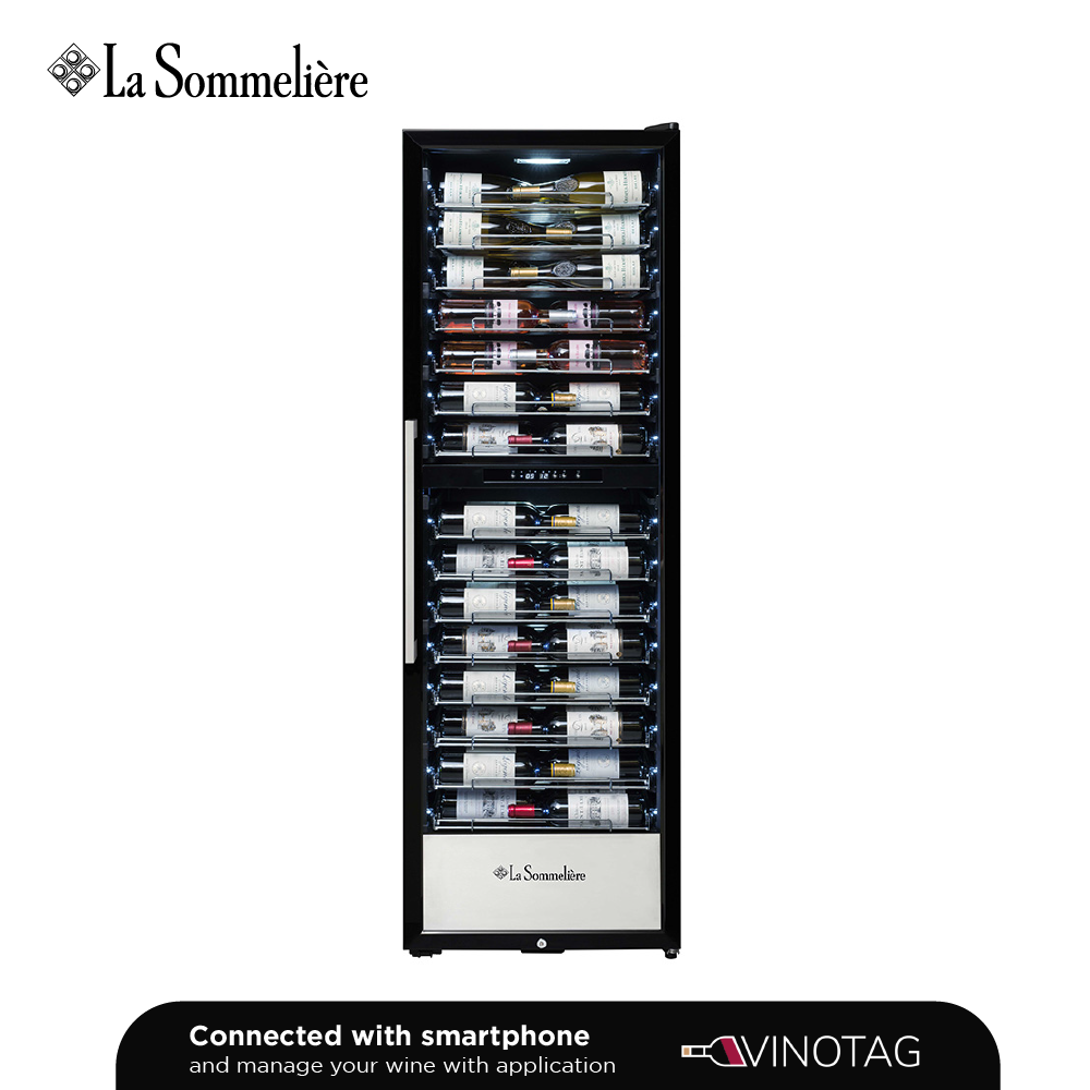 La Sommelière PRO160DZN Armoire à vin Double Zone – 152 Bouteilles