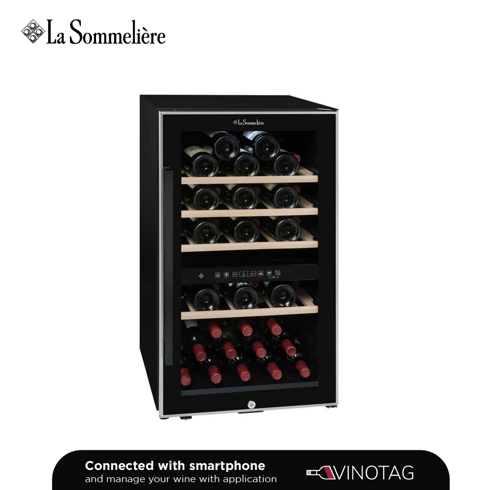 La Sommelière ECS512Z Double Zone Wine Cabinet - 49 bottles