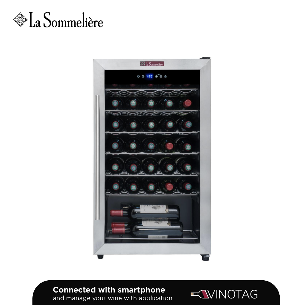 La Sommelière LS34A Mono Zone Wine Cabinet - 34 bottles