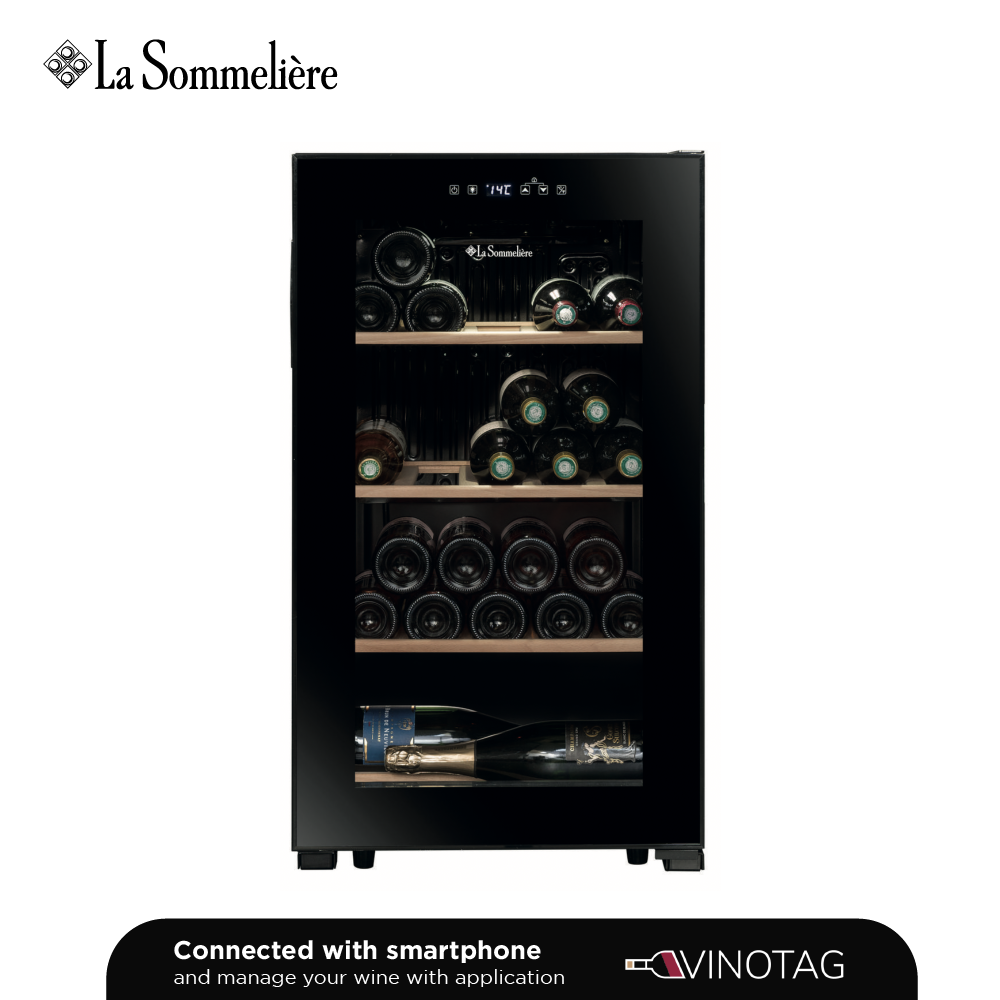 LS36BLACK Armoire à Vin Mono Température – 36 Bouteilles