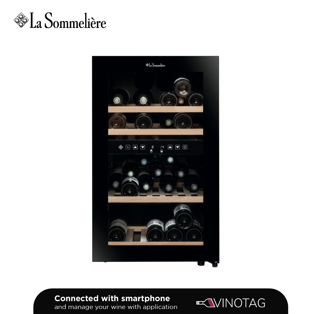 SLS45DZ Armoire à Vin Double Zone – 45 Bouteilles