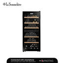 La Sommelière LS102DZBLACK Double Zone Wine Cabinet - 102 bottles