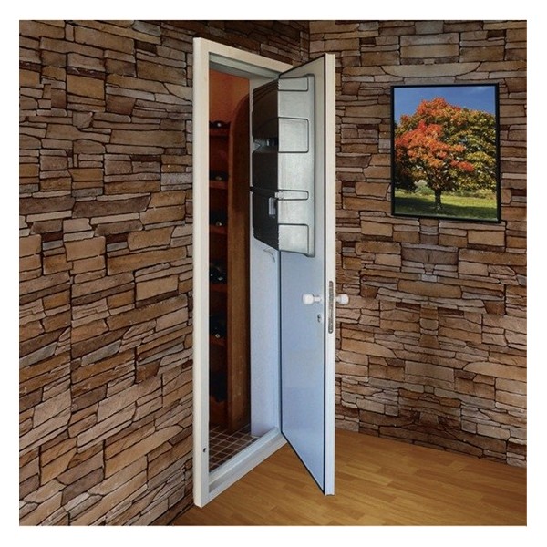 WineMaster PC15D.1 SM – Klimatisierte Kellertür nach Mass, rechts-links (15 m³)