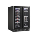 Temptech SOM2DX60DRB-24 Weinschrank 2 Zonen - 36 Flaschen