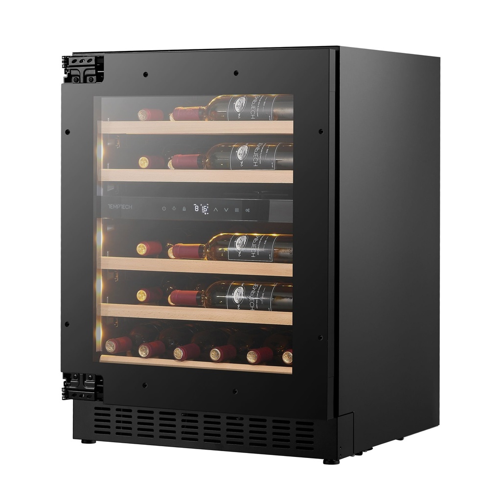 Temptech SKX6070DKFL Double Zone Wine Cabinet - 34 Bottles