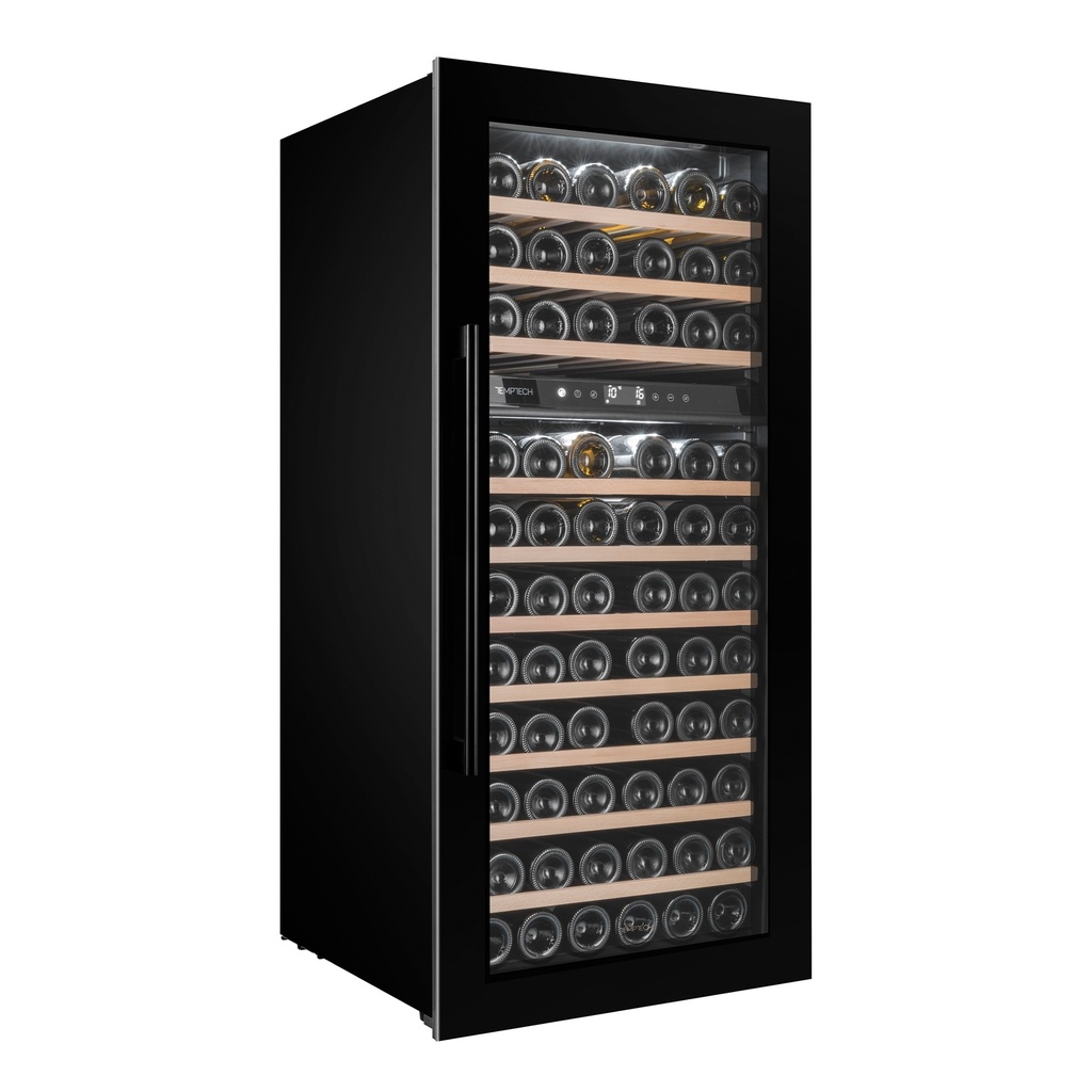 Temptech OZ124DB-24 Double Zone Wine Cabinet - 74 Bottles