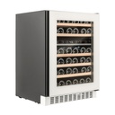 Temptech OX60DRW-24 Double Zone Wine Cabinet - 46 Bottles