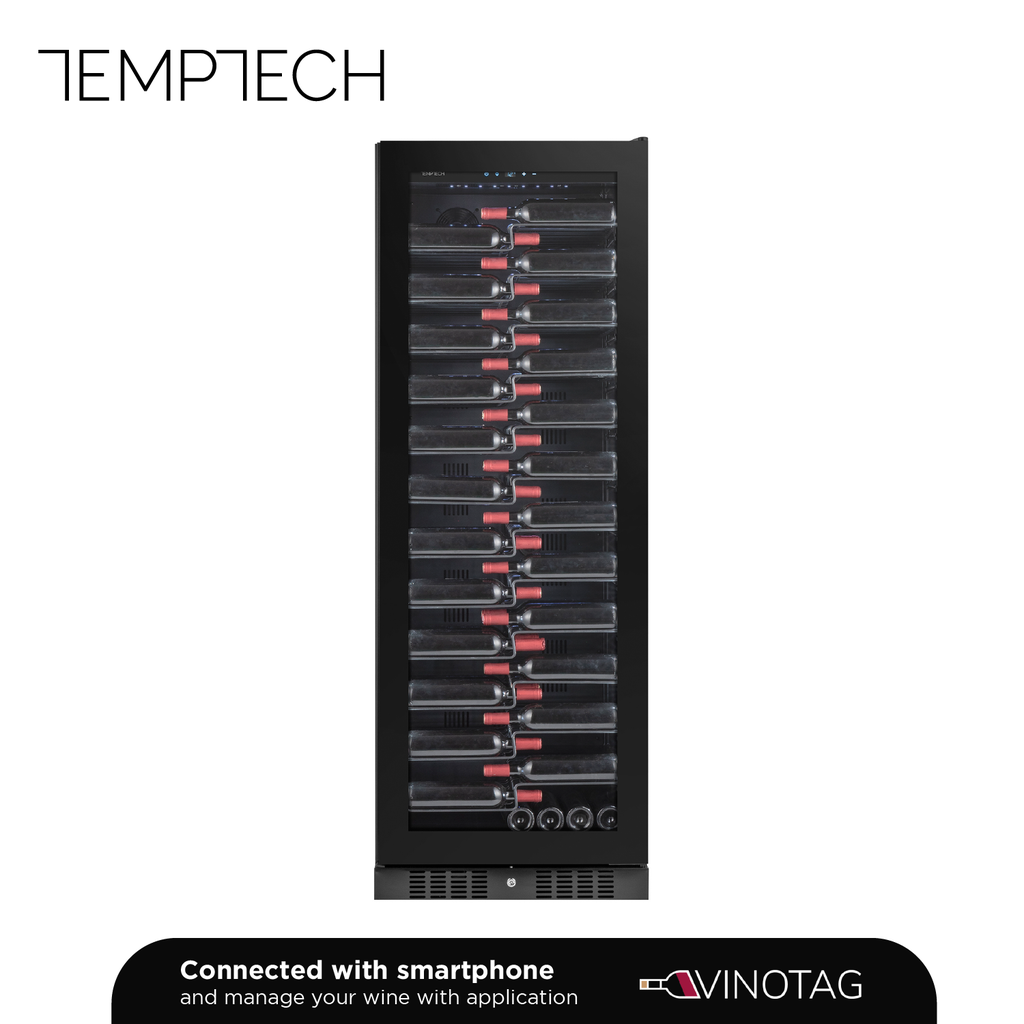 Temptech CPRO1800SRB-24 Armoire à Vin Mono Zone – 143 Bouteilles