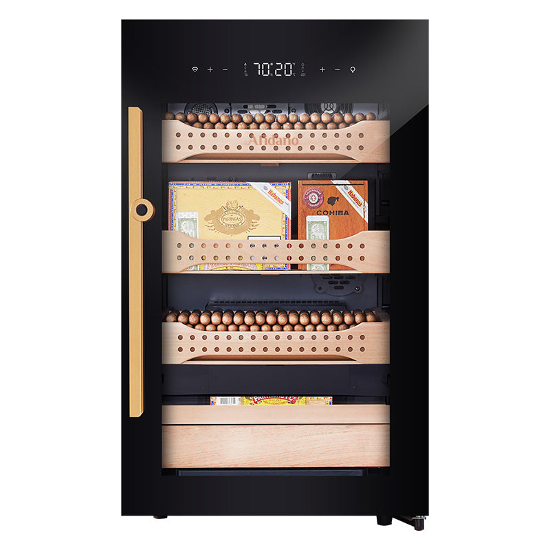 Afidano B2 – Cigar Humidor Cabinet, 850 Cigars, Low-E Glass Door & Touch Control