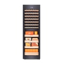 Afidano CWC-268C2 – Armoire combinée vin et cigares bi-zone, 42 bouteilles + 1250 cigares