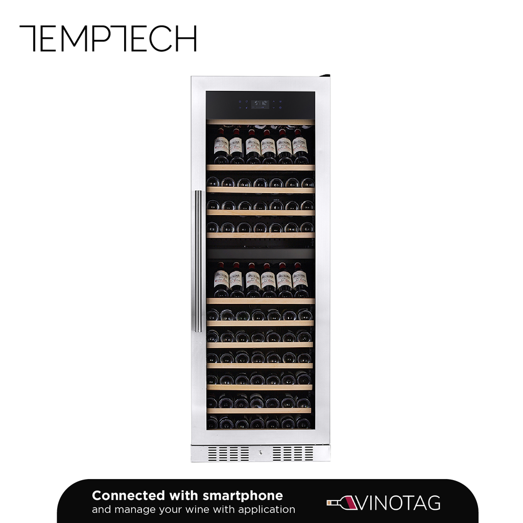 Temptech E1000DX-24 Double Zone Wine Cabinet - 153 Bottles