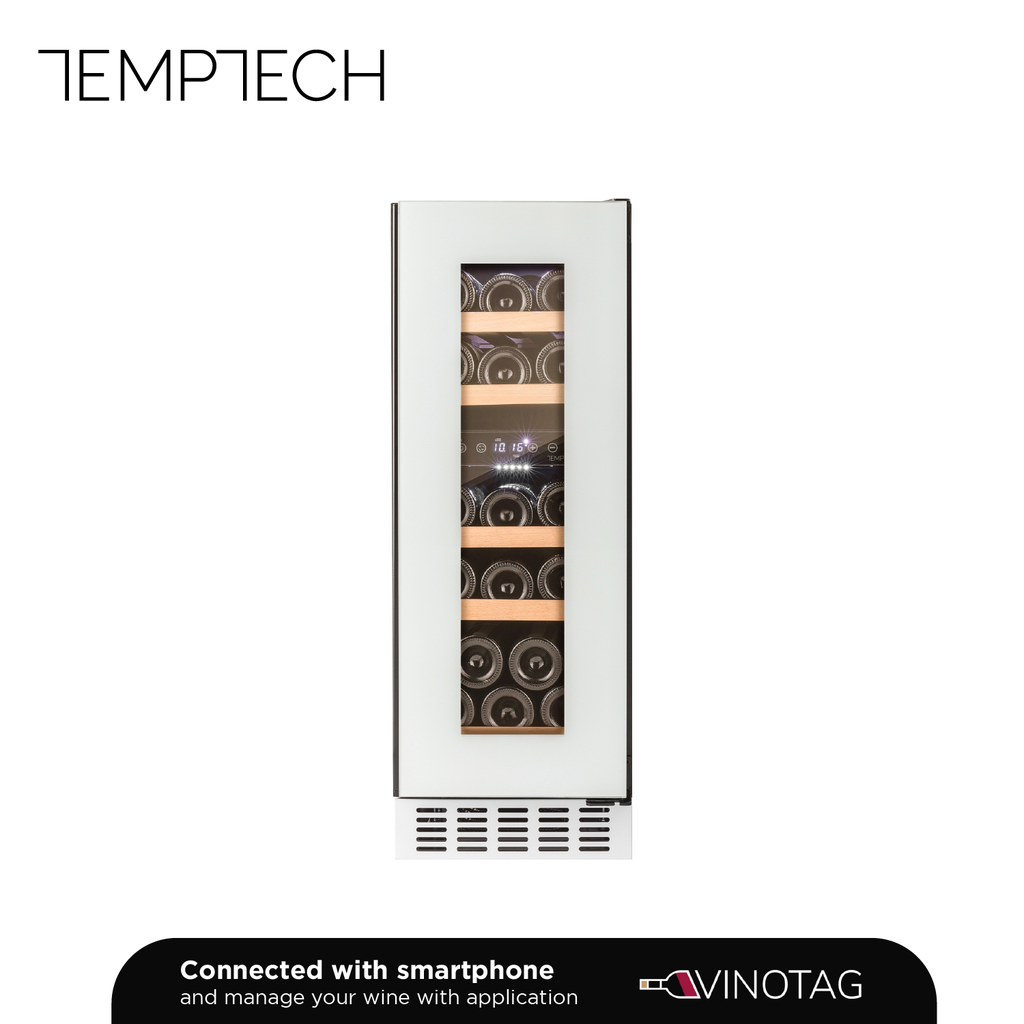 Temptech OX30DRW-24 Double Zone Wine Cabinet - 16 Bottles