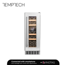 Temptech OX30DX-24 Double Zone Wine Cabinet - 16 Bottles