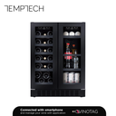 SOM2DX60DRB  Double Zone Wine Cabinet - 36 Bottles