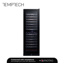 Temptech SOM180DRB-24 Armoire à Vin Double Zone – 163 Bouteilles