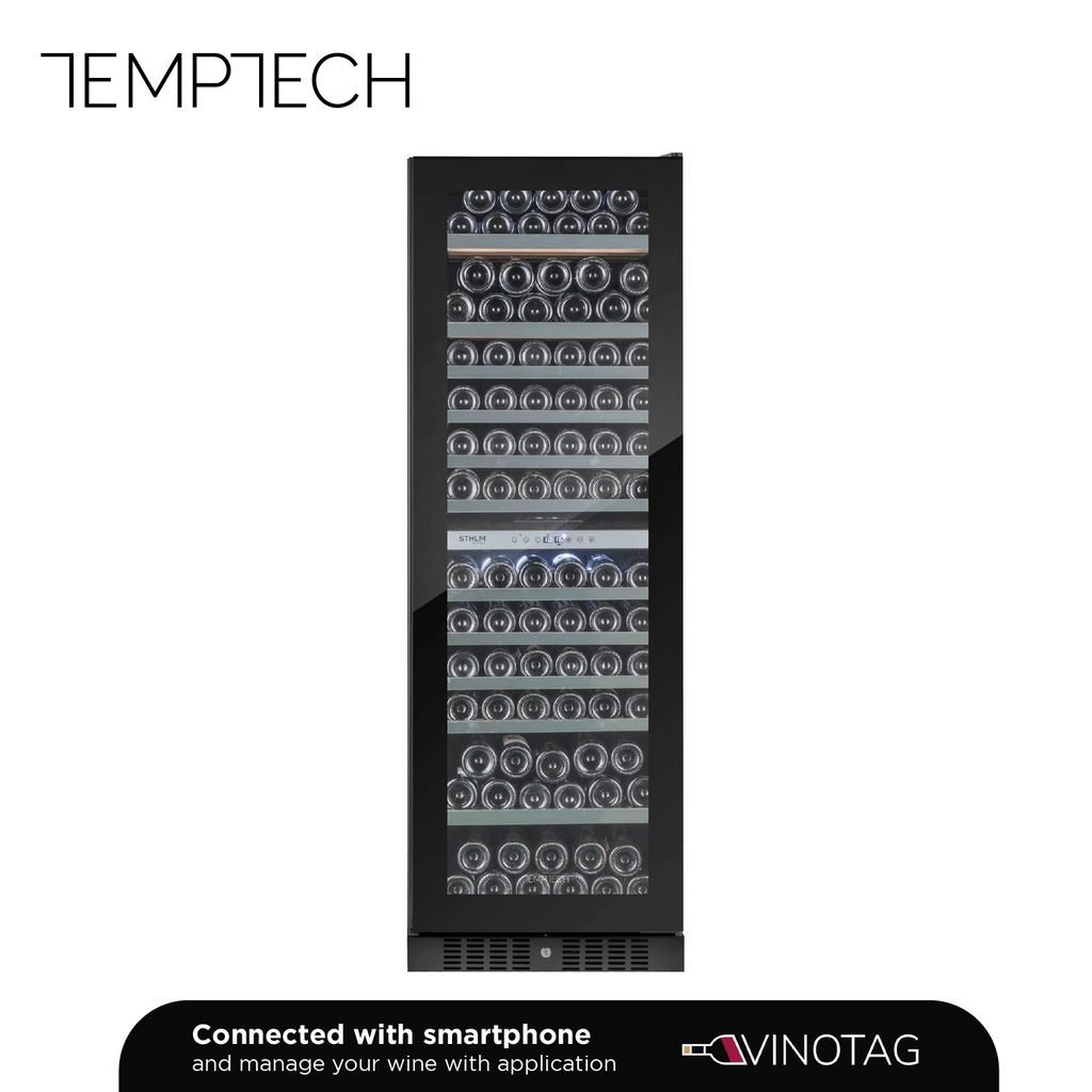 Temptech ST180DRB Double Zone Wine Cabinet - 159 Bottles