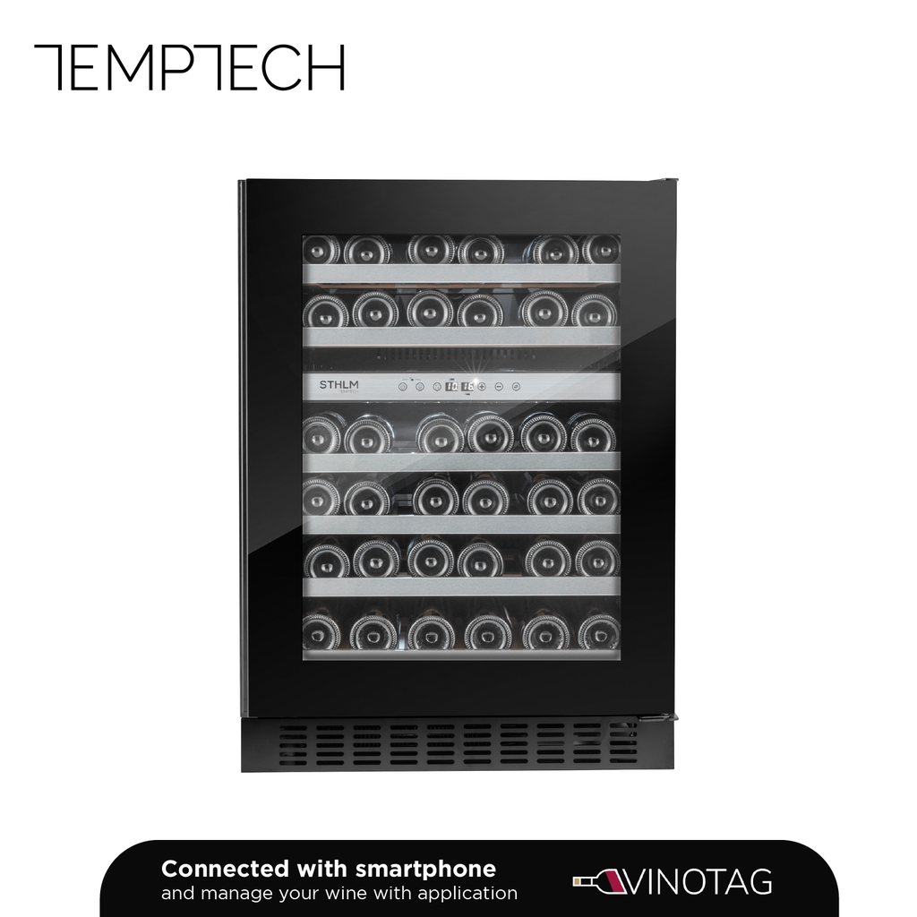 Temptech STX60DRB Double Zone Wine Cabinet - 46 Bottles