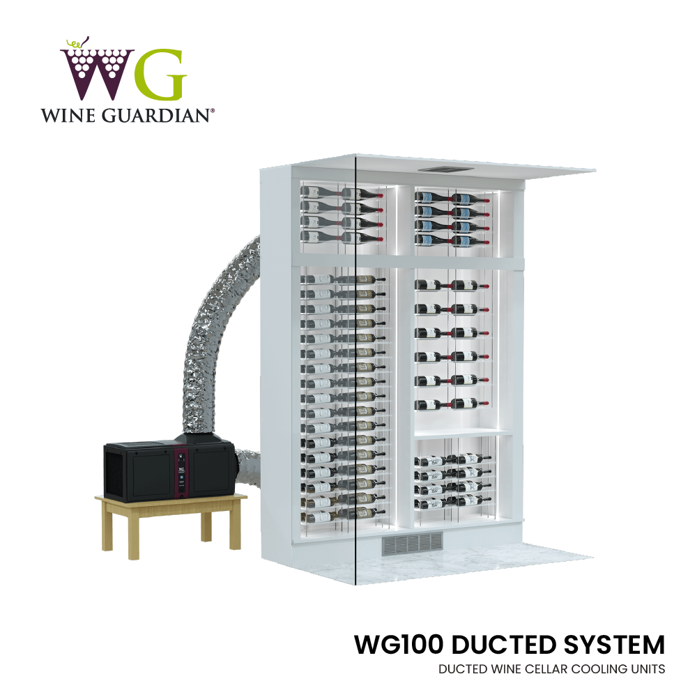 Wine Guardian WG100 Climatiseur de Cave à Vin Gainable – Contrôle Climatique pour Caves Moyennes à Grandes