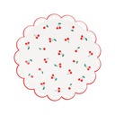 Meri Meri Cherry Pattern Side Plates (x 8)