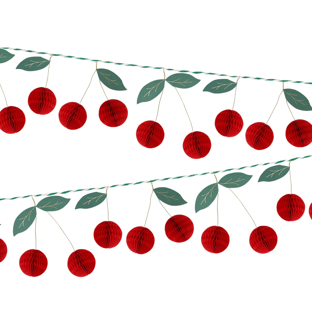 Meri Meri Cherry Honeycomb Garland