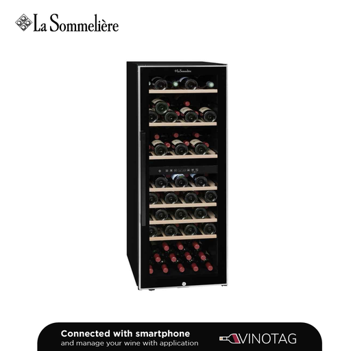 [ECS812Z] ECS812Z Double Zone Wine Cabinet - 75 bottles