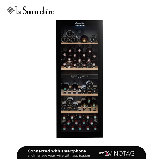 [SLS90DZ] La Sommelière SLS90DZ Double Zone Wine Cabinet - 91 bottles