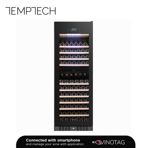 [E1000DRB-24] Temptech E1000DRB-24 Double Zone Wine Cabinet - 153 Bottles