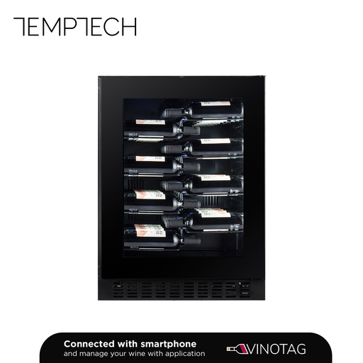 [CPROX60SRB] Temptech CPROX60SRB-24 Weinkühlschrank Mono-Zone – 40 Flaschen