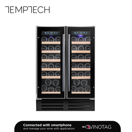 [WP2DQ60DCB] WP2DQ60DCB Double Zone Wine Cabinet - 38 Bottles