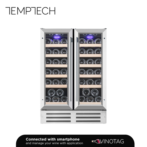 [WP2DQ60DCS] WP2DQ60DCS Double Zone Wine Cabinet - 38 Bottles