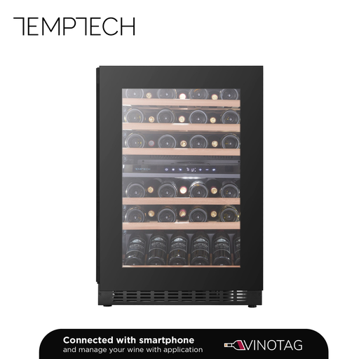 [SKX6080DRB] Temptech SKX6080DRB Double Zone Wine Cabinet - 46 Bottles