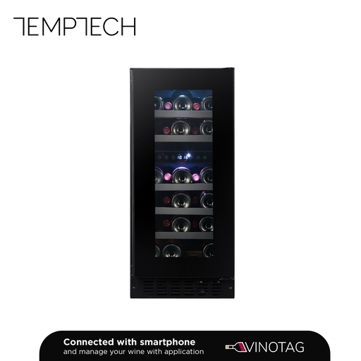 [SOMQ38DRB] Temptech SOMQ38DRB Double Zone Wine Cabinet - 32 Bottles