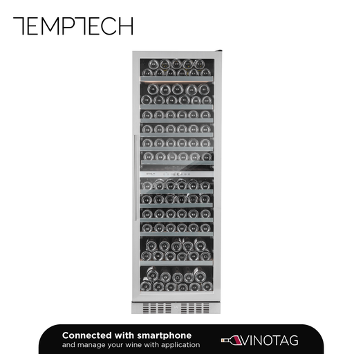 [ST180DS] Temptech ST180DS Armoire à Vin Double Zone – 159 Bouteilles