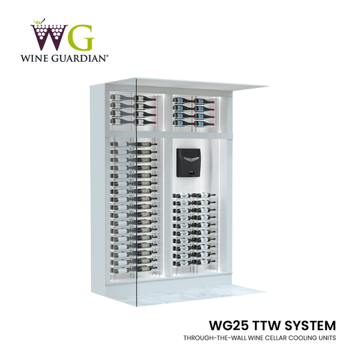[WG25] Wine Guardian WG25 Climatiseur de Cave à Vin à Travers le Mur – Contrôle Climatique Compact pour Petites Caves à Vin