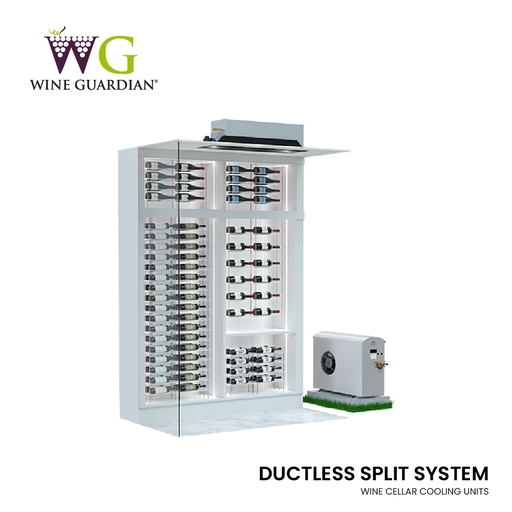 Wine Guardian WGC40 Weinkeller Klimaanlage – Deckenbündiges Split-System für Weinwände & Vitrinen