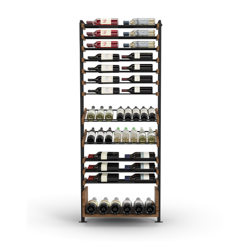 Adjustable Vertical Wine Display Rack – Wall & Ceiling Mounted Combination A