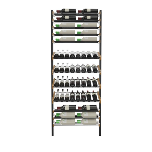 Adjustable Vertical Wine Display Rack – Wall & Ceiling Mounted Combination D