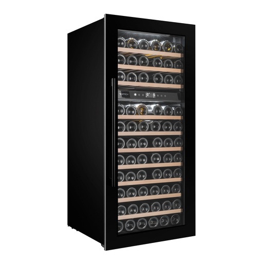 Temptech OZ124DB-24 Cave à vin double zone - 74 bouteilles